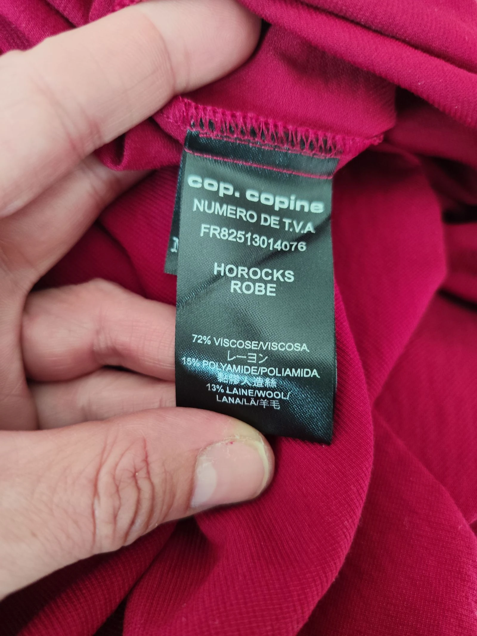 Elegant burgundy Cop Copine dress Size L/40 – photo 17